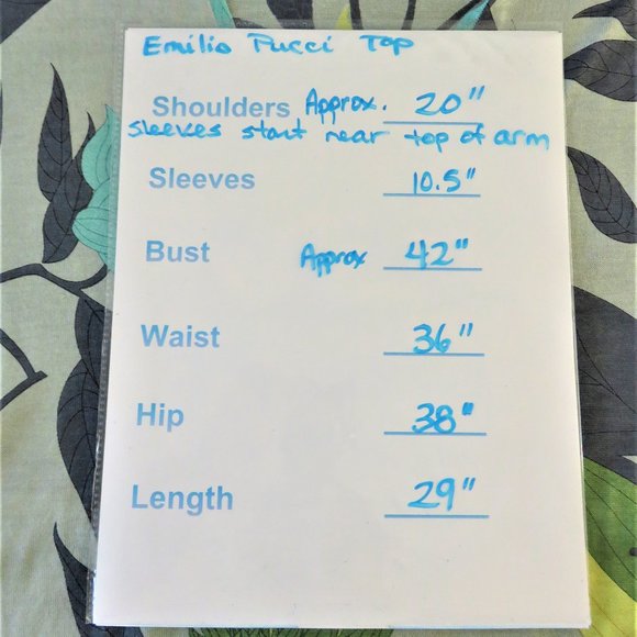 Green Yellow and Aqua Top by Designer Emilio Pucci Floral Knit Tunic .…425 - Picture 10 of 14